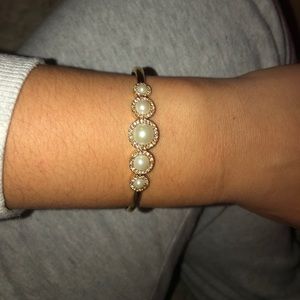 Kate Spade gold pearl bangle